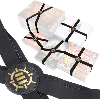 Enhance Brettspiel Bänder-Set - 5 Bänder für Transport & Lagerung Enhance Brettspiel Bänder-Set - 5 Bänder für Transport & Lagerung