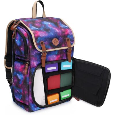 Mochila Galaxy Enhance TCG - Compartimentos para cartas e acessórios - Protegido contra chuva Mochila Galaxy Enhance TCG - Compartimentos para cartas e acessórios - Protegido contra chuva