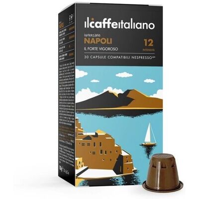 Napoli - Il Caffè Italiano Capsule - Capsule de café - Publicité Napoli - Il Caffè Italiano Capsule - Capsule de café - Publicité