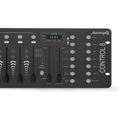 Audibax Control 8 DMX Controller - DMX Controller for DJ Audibax Control 8 DMX Controller - DMX Controller for DJ