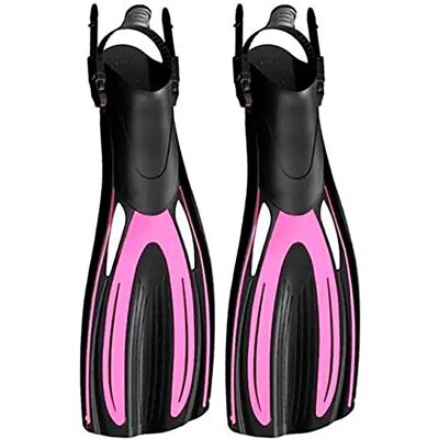 Aletas de Buceo TECNOMAR Hydro Channel Rosa Ajustables - Fins Aletas de Buceo TECNOMAR Hydro Channel Rosa Ajustables - Fins