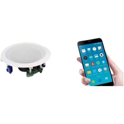 Haut-parleurs de plafond Bluetooth Audibax CM408L-BT 5'' - Amplificateur Intégré - Publicité Haut-parleurs de plafond Bluetooth Audibax CM408L-BT 5'' - Amplificateur Intégré - Publicité