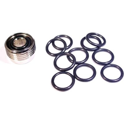 Metalsub Adaptador Din Junta Tórica 200 Piezas - Sellos de O-ring Metalsub Adaptador Din Junta Tórica 200 Piezas - Sellos de O-ring