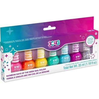 Make it Real Rainbow Days of the Week Nagellack-Set - Kinder sicher Farbwechsel Make it Real Rainbow Days of the Week Nagellack-Set - Kinder sicher Farbwechsel