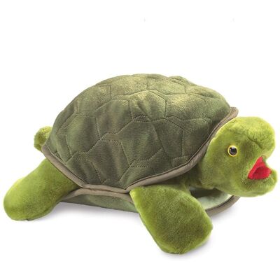 Folkmanis Schildkrötenpuppe - Weiches Plüsch Grün Folkmanis Schildkrötenpuppe - Weiches Plüsch Grün