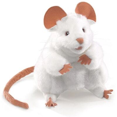 Folkmanis Weiße Maus Handpuppe - Puppe Folkmanis Weiße Maus Handpuppe - Puppe