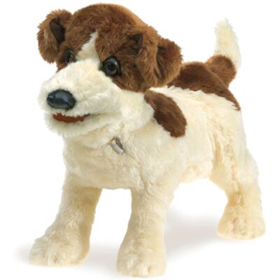 Folkmanis Jack Russell Terrier Handpuppe - Klein, Realistisch, Handbetrieben Folkmanis Jack Russell Terrier Handpuppe - Klein, Realistisch, Handbetrieben