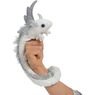 Folkmanis Pearl Weiß Drache Puppe - Marionette Folkmanis Pearl Weiß Drache Puppe - Marionette