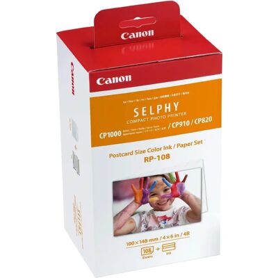 Canon RP-108 Photo Paper & Ink Set - for SELPHY Canon RP-108 Photo Paper & Ink Set - for SELPHY