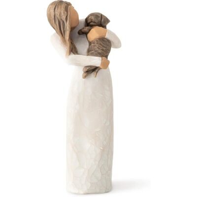 Willow Tree Dark Dog Figurine - Adorable You - Figurine Willow Tree Dark Dog Figurine - Adorable You - Figurine