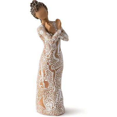 Willow Tree Music Speaks Darker Skin & Hair Figurine - Figurine Willow Tree Music Speaks Darker Skin & Hair Figurine - Figurine
