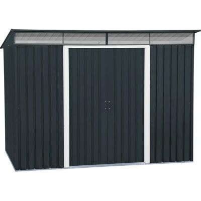 Duramax Gartenschuppen - 8X6 - Anthrazit - Metall Duramax Gartenschuppen - 8X6 - Anthrazit - Metall