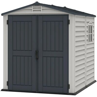 Abri de jardin Duramax - Anthracite - PVC 191x191x213 cm - Publicité Abri de jardin Duramax - Anthracite - PVC 191x191x213 cm - Publicité