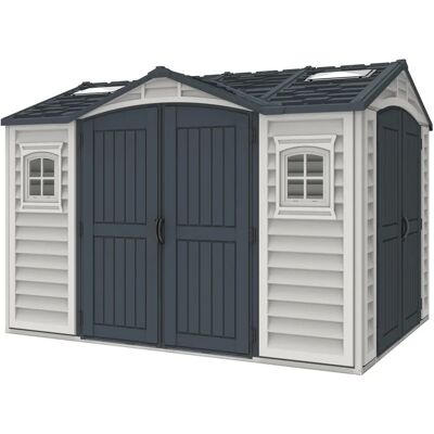 Abri de jardin DURAMAX - Apex Pro Plus 10.5'x8' - PVC - Beige - Publicité Abri de jardin DURAMAX - Apex Pro Plus 10.5'x8' - PVC - Beige - Publicité