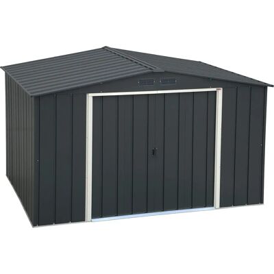 Tepro Duramax Gartenschuppen - Metall Grau - 10X8 - Robuster Stauraum Tepro Duramax Gartenschuppen - Metall Grau - 10X8 - Robuster Stauraum