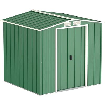 DURAMAX 1,8x1,8 m Eco Caseta de Metal para Jardín - Almacenamiento DURAMAX 1,8x1,8 m Eco Caseta de Metal para Jardín - Almacenamiento