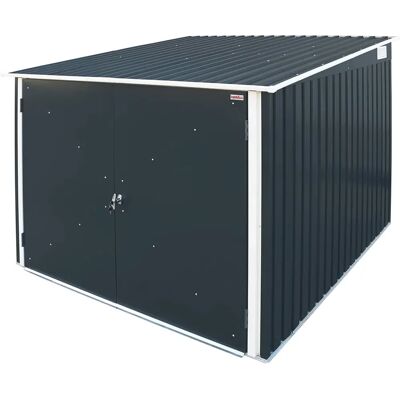 Caja de almacenamiento DURAMAX - Acero, Cerradura, 4 Bicicletas Caja de almacenamiento DURAMAX - Acero, Cerradura, 4 Bicicletas