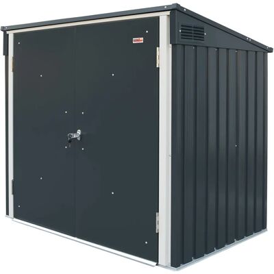 Duramax Mülltonnenbox - verzinkter Stahl, abschließbar, 154x130x96 cm Duramax Mülltonnenbox - verzinkter Stahl, abschließbar, 154x130x96 cm
