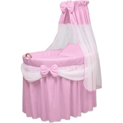 WALDIN Landau Rose/Blanc - Lits pour bébé avec accessoires - Publicité WALDIN Landau Rose/Blanc - Lits pour bébé avec accessoires - Publicité