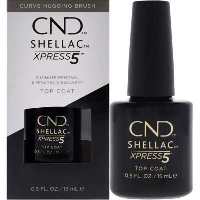 CND Shellac XPress5 Top Coat - Topcoat voor nagellak CND Shellac XPress5 Top Coat - Topcoat voor nagellak
