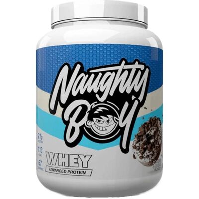 Naughty Boy - Advanced Whey, Cookies & Cream - 2010g - Publicité Naughty Boy - Advanced Whey, Cookies & Cream - 2010g - Publicité