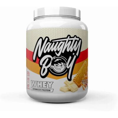 Naughty Boy - Advanced Whey - White Chocolate Caramel Biscuit - Protein Powder Naughty Boy - Advanced Whey - White Chocolate Caramel Biscuit - Protein Powder