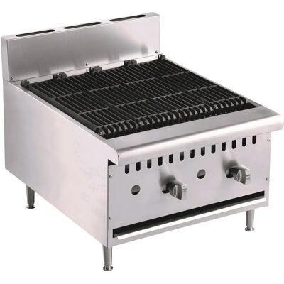 Grill à gaz de table Combisteel - Acier inoxydable 615x800x590mm - Publicité Grill à gaz de table Combisteel - Acier inoxydable 615x800x590mm - Publicité