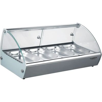 Vitrine chaude Combisteel - 4 x GN 1/3 - 840x395x270mm - Publicité Vitrine chaude Combisteel - 4 x GN 1/3 - 840x395x270mm - Publicité