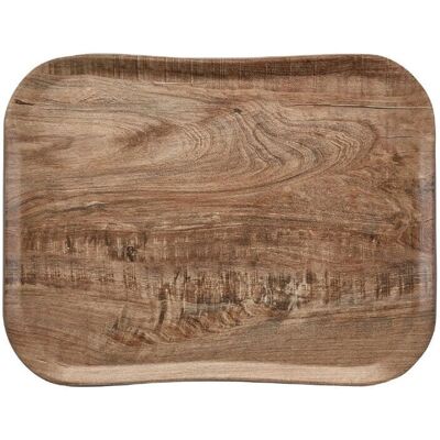 Modèle Cambro - Plateau rectangulaire en polyester - Motif bois naturel - Publicité Modèle Cambro - Plateau rectangulaire en polyester - Motif bois naturel - Publicité