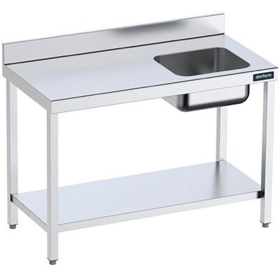 Distform - Gamme 600 - Longueur 1000 mm - Profondeur 600 mm - Table en inox - Publicité Distform - Gamme 600 - Longueur 1000 mm - Profondeur 600 mm - Table en inox - Publicité