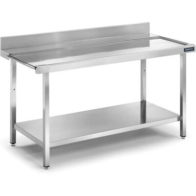 Distform - Entrée/Sortie en Inox Murale - 2100x750x850mm - Fixé au mur -Table de travail - Publicité Distform - Entrée/Sortie en Inox Murale - 2100x750x850mm - Fixé au mur -Table de travail - Publicité