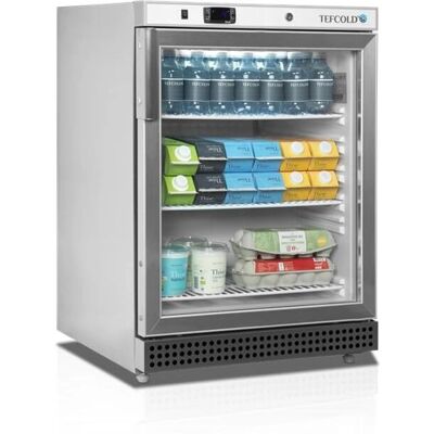 TEFCOLD UR200SG - Porte vitrée - 112 canettes - Mini frigo - Publicité TEFCOLD UR200SG - Porte vitrée - 112 canettes - Mini frigo - Publicité
