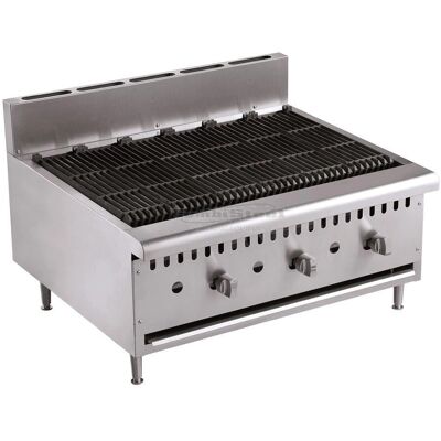 Gril à gaz COMBISTEEL 915x800x590mm - Acier inoxydable professionnel - Publicité Gril à gaz COMBISTEEL 915x800x590mm - Acier inoxydable professionnel - Publicité
