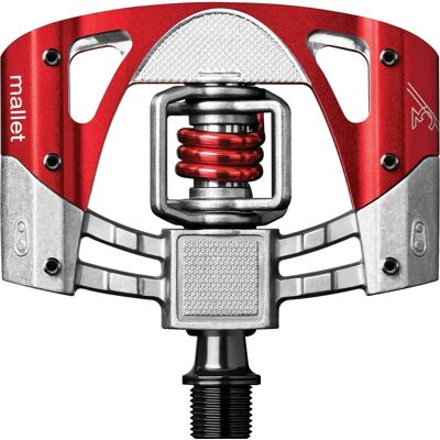Pédales Crankbrothers Mallet 3 - Aluminium léger pour VTT - Argent/Rouge Pédales Crankbrothers Mallet 3 - Aluminium léger pour VTT - Argent/Rouge
