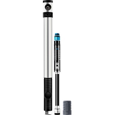 Pompa a mano Crankbrothers Klic Hp con manometro - Argento - Pompa a mano Pompa a mano Crankbrothers Klic Hp con manometro - Argento - Pompa a mano