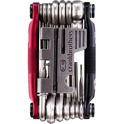 Crankbrothers Multi-20 Narzędzie - Zestaw narzędzi rowerowych, czarny/czerwony - Downhill/XC Crankbrothers Multi-20 Narzędzie - Zestaw narzędzi rowerowych, czarny/czerwony - Downhill/XC