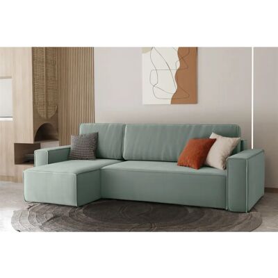 Fun Moebel - MARIS - Mint - Ottomane Links - Sofa Fun Moebel - MARIS - Mint - Ottomane Links - Sofa