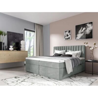 Fun Moebel - LINNEA - Eisblau - 160x220cm - Boxspringbett Fun Moebel - LINNEA - Eisblau - 160x220cm - Boxspringbett
