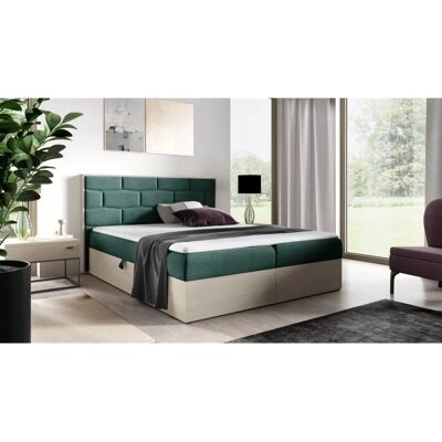 Fun Moebel - BEILA - Nordic Teak - Grün - Boxspringbett Fun Moebel - BEILA - Nordic Teak - Grün - Boxspringbett