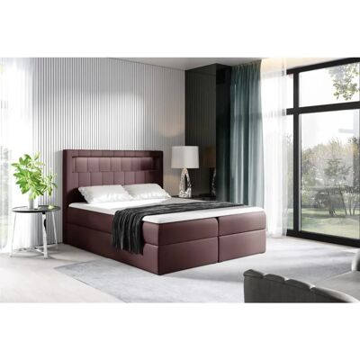 Fun Moebel - STORM - 120x200cm - Weinrot - Box spring bed Fun Moebel - STORM - 120x200cm - Weinrot - Box spring bed