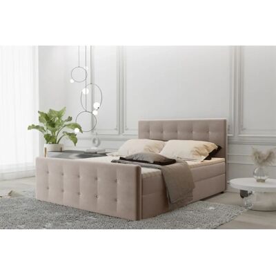 Fun Moebel - MAURO - 180x220cm - Beige - Boxspring bed Fun Moebel - MAURO - 180x220cm - Beige - Boxspring bed