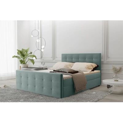 Fun Moebel MAURO 200x220cm Mintgrün Soro Boxspringbett Fun Moebel MAURO 200x220cm Mintgrün Soro Boxspringbett
