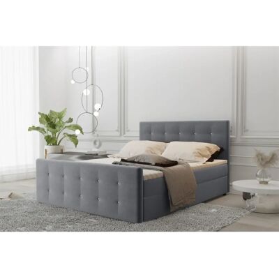 Fun Moebel - MAURO - Dunkelgrau - 160x220cm - Boxspringbett Fun Moebel - MAURO - Dunkelgrau - 160x220cm - Boxspringbett
