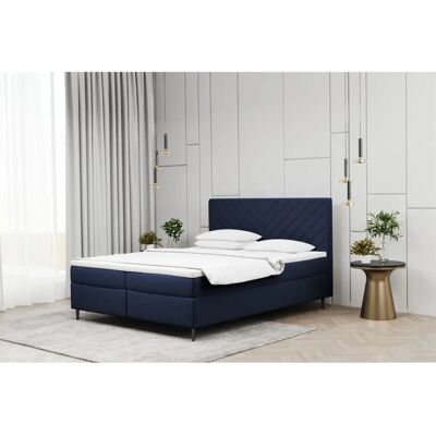 Fun Moebel - BONITA - Dunkelblau - 140x220cm - Boxspringbett Fun Moebel - BONITA - Dunkelblau - 140x220cm - Boxspringbett