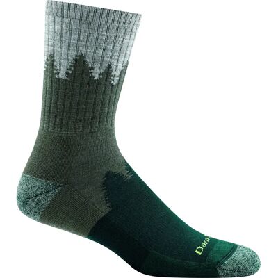 Darn Tough Mens Number 2 Micro Crew Midweight - Green - Socks Darn Tough Mens Number 2 Micro Crew Midweight - Green - Socks