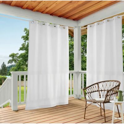 Home Exkluzivní Weiße Polyester Vorhänge - Wasserabweisend, 2 Paneele Home Exkluzivní Weiße Polyester Vorhänge - Wasserabweisend, 2 Paneele