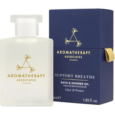 Aromatherapy Associates Support - Huile bain & douche Breathe - 55ml - Nettoyants visage - Publicité Aromatherapy Associates Support - Huile bain & douche Breathe - 55ml - Nettoyants visage - Publicité