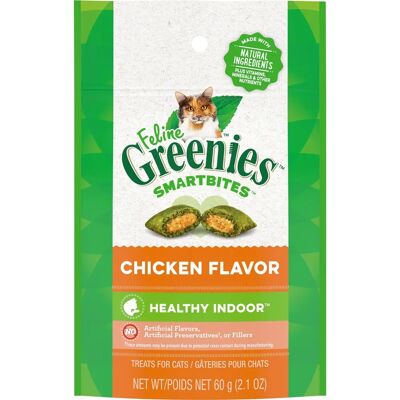 Greenies FELINE SMARTBITES HEALTHY INDOOR Natural Treats for Cats - Chicken Flavor Greenies FELINE SMARTBITES HEALTHY INDOOR Natural Treats for Cats - Chicken Flavor