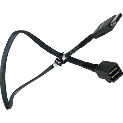 HighPoint OLX4-8643-061 0,6 m Schwarzes SAS-Kabel HighPoint OLX4-8643-061 0,6 m Schwarzes SAS-Kabel