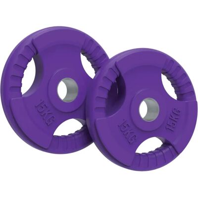 Disques de poids olympiques Body Revolution 15kg Violet - Disques de poids - Publicité Disques de poids olympiques Body Revolution 15kg Violet - Disques de poids - Publicité